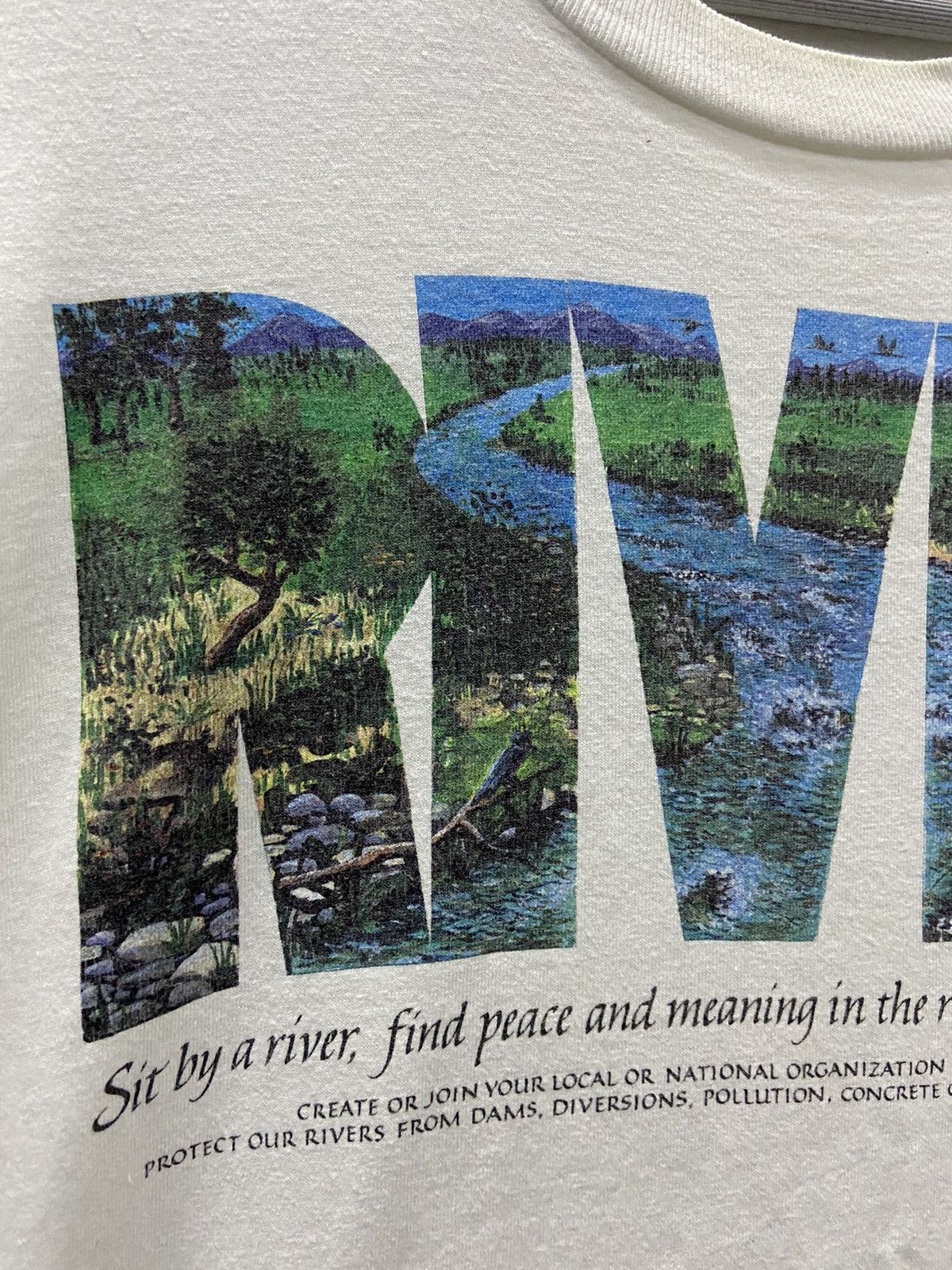 Vintage VINTAGE RIVER JIM MORRIS 91 ART SHORT SLEEVE TEE SHIRT Size US L / EU 52-54 / 3 - 4 Thumbnail
