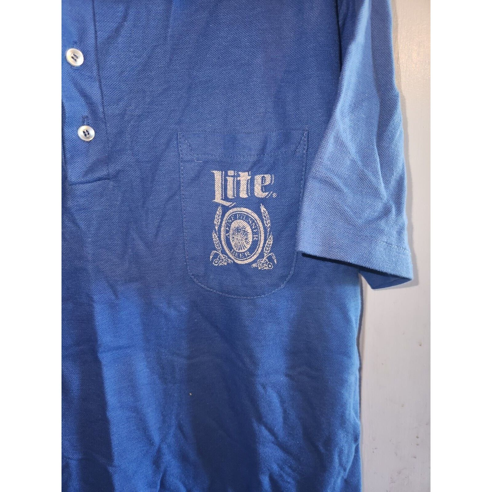 Other sportswear miller lite 1980's polo shirt faded vintage Size US L / EU 52-54 / 3 - 2 Thumbnail