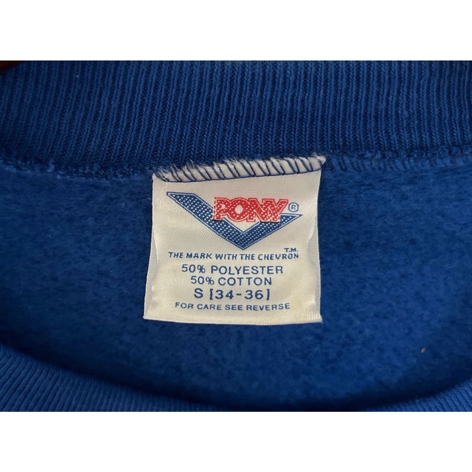 PONY VINTAGE PONY Sweatshirt Crewneck Mens Small Blue 80s Deadstock NWT Made in USA Size US S / EU 44-46 / 1 - 5 Thumbnail