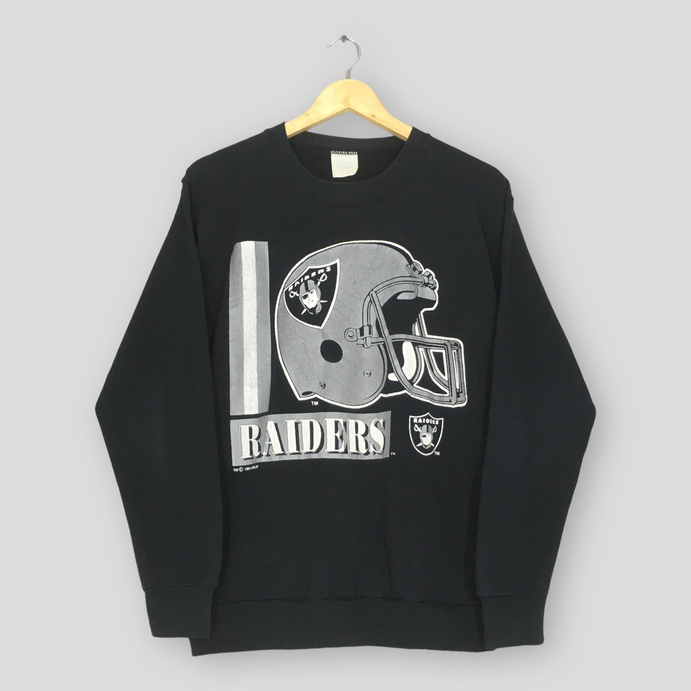 NFL × Vintage intage 90s Los Angeles Raiders NFL Sweatshirt Size US M / EU 48-50 / 2 - 1 Thumbnail
