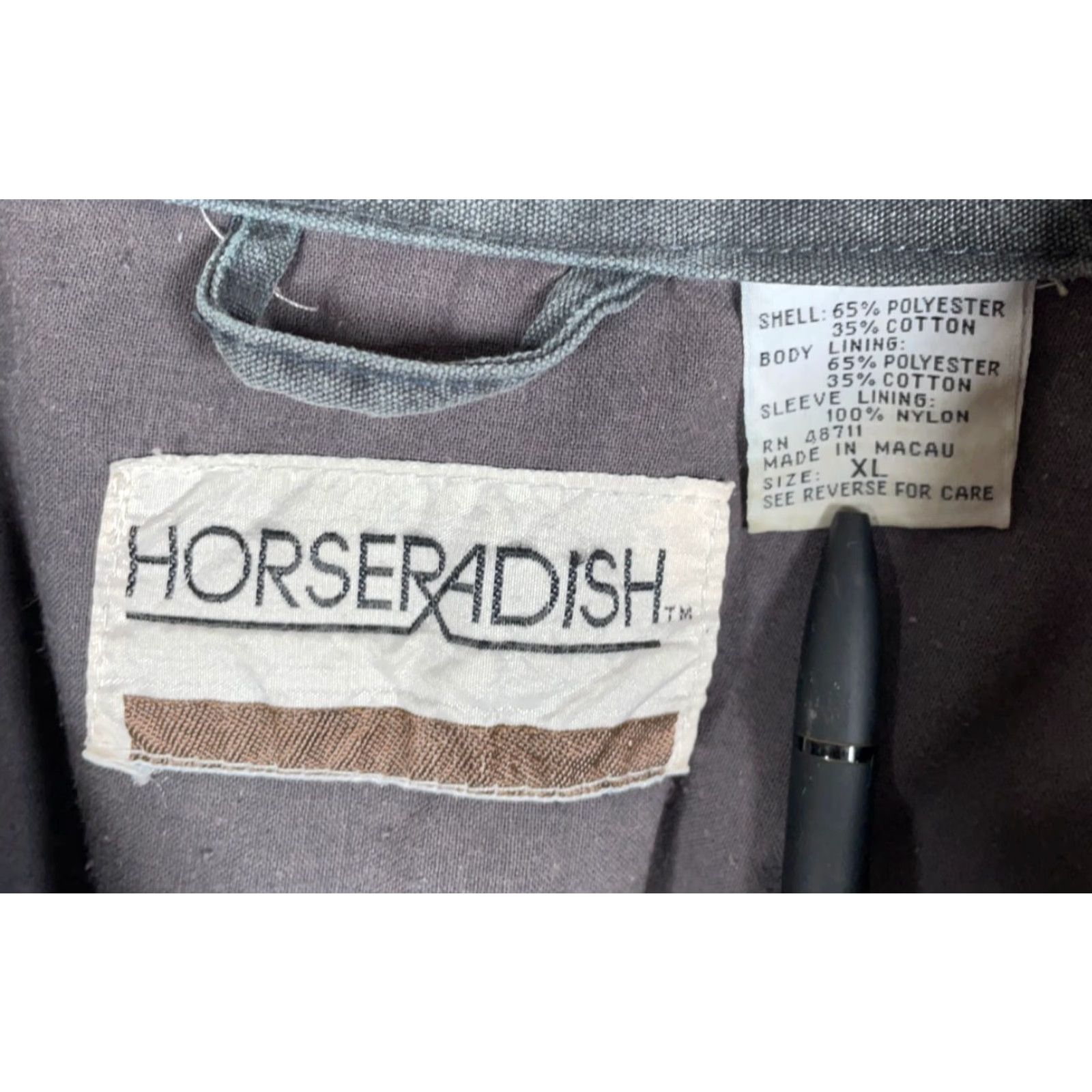 Etro VINTAGE Horseradish 90s Canvas Jacket Gray XL Men Zip Up Casual Military Jacket Pattern Solid Lined Pockets Retro Movie Marty McFly Style Cosplay Size US XL / EU 56 / 4 - 3 Thumbnail