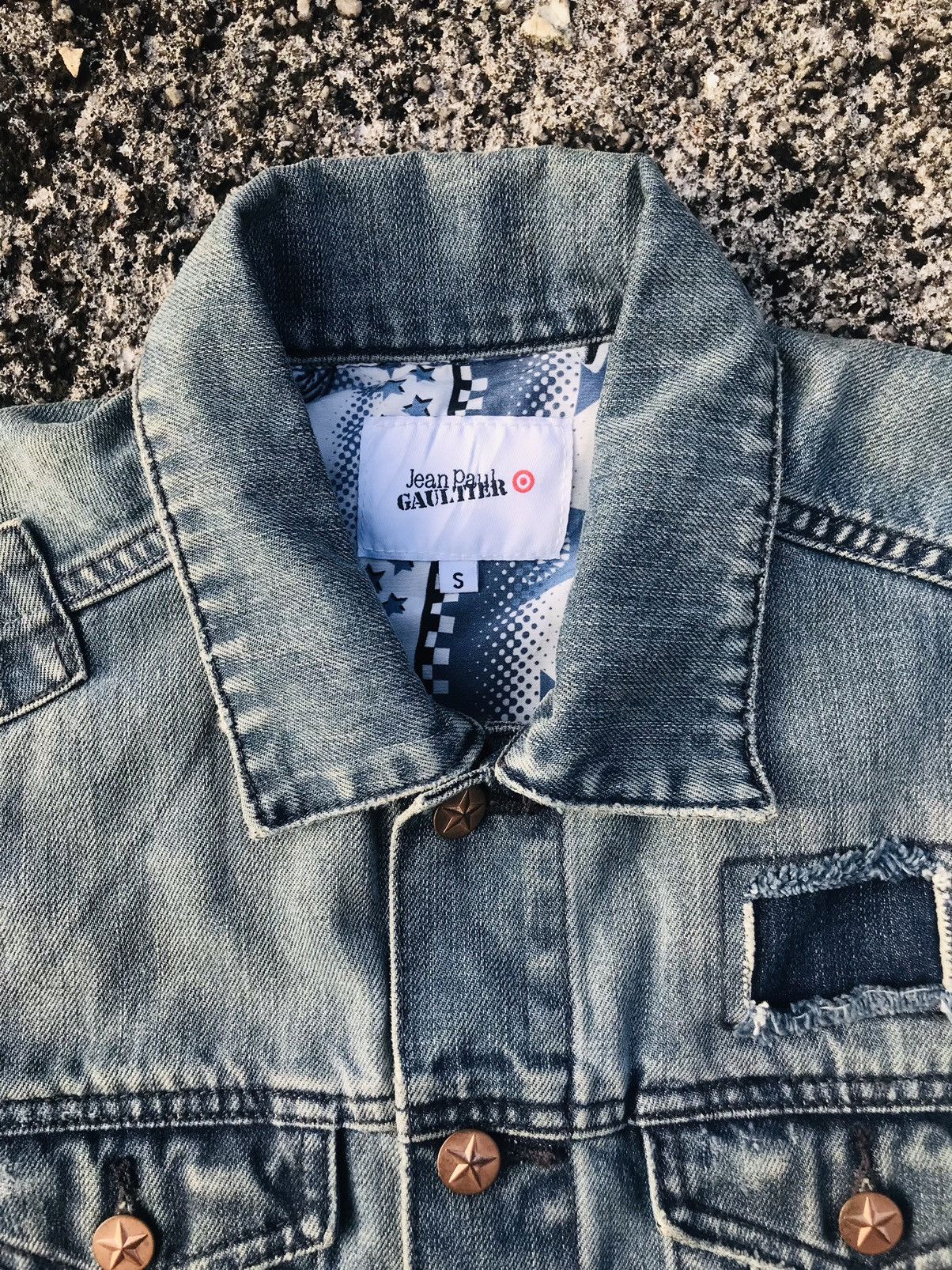 Jean Paul Gaultier Vintage Jean Paul Gaultier Patchwork jeans Jacket Size US S / EU 44-46 / 1 - 3 Thumbnail
