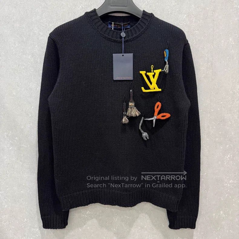 Louis Vuitton Louis Vuitton Black Tool Pendant Sweater Size US S / EU 44-46 / 1 - 2 Thumbnail