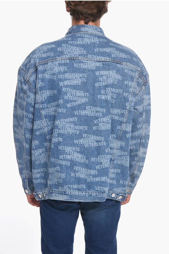 Vetements o1y0924 Denim Jacket in Blue Size US S / EU 44-46 / 1 - 2 Thumbnail