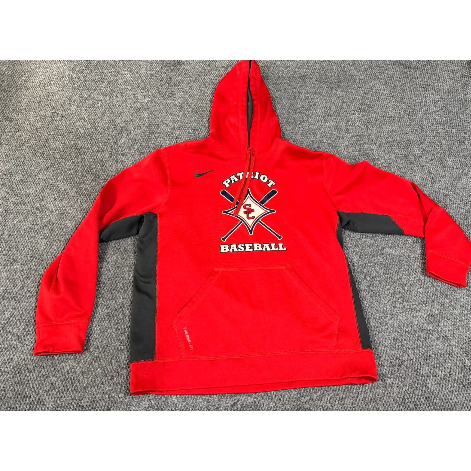Nike Nike Hoodie Mens Large Red Graphic Print Swoosh Pullover Therma Fit Sportswear Athletic Trash? Size US L / EU 52-54 / 3 - 2 Thumbnail