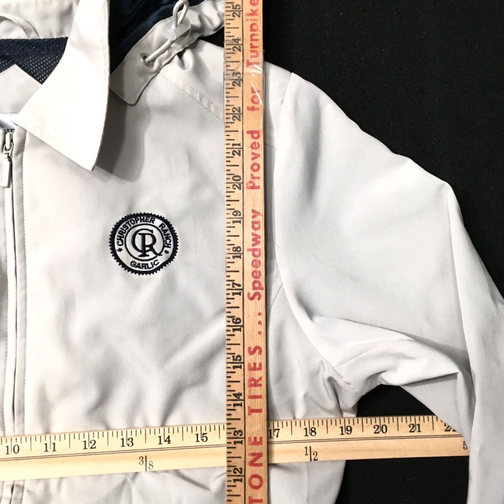 Port Authority Port Authority Beige Full Zip Jacket Collared Embroidered Windbreaker Women M Size Medium Size M / US 6-8 / IT 42-44 - 4 Thumbnail