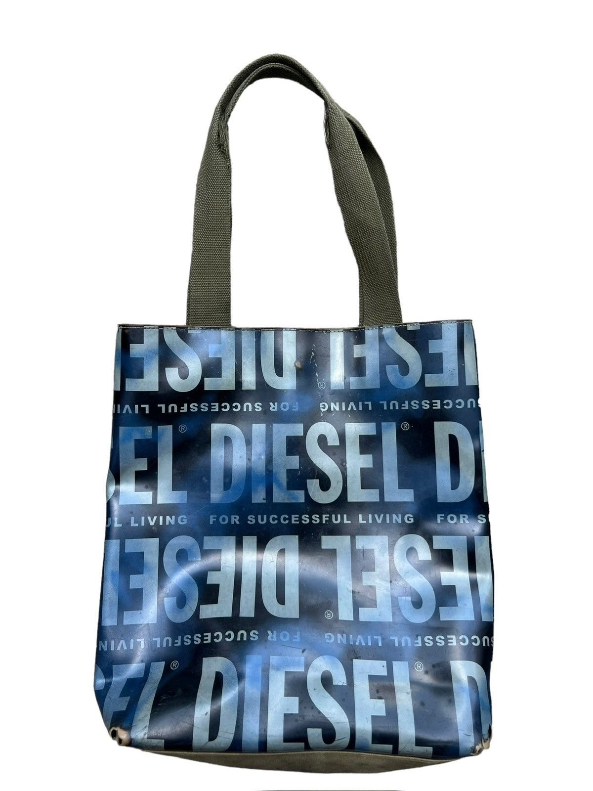 Vintage y2k Diesel Tote Bag Distressed Bondage Cyber Bag