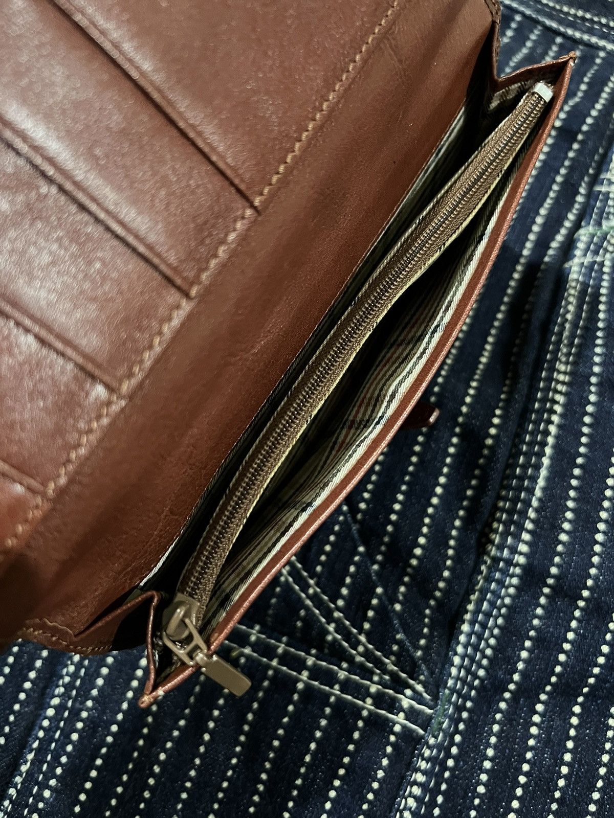 PERSON'S × Redmoon Japan Leather Crafted Person's Jeans Closure Long Wallet Size ONE SIZE - 6 Thumbnail