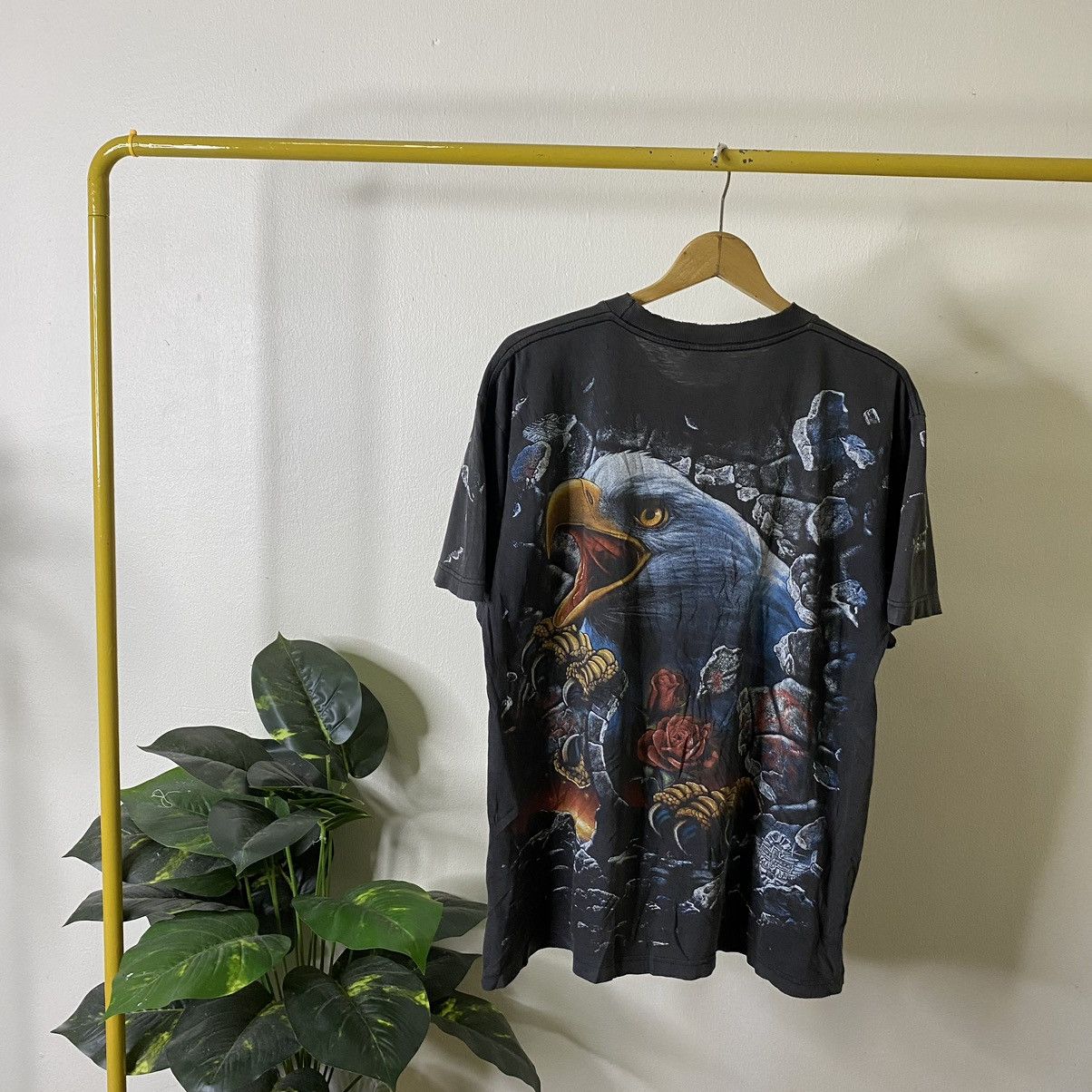 Vintage Flybeans AOP Eagle Graphic American Thunder Travis Style Tee Size US L / EU 52-54 / 3 - 5 Thumbnail