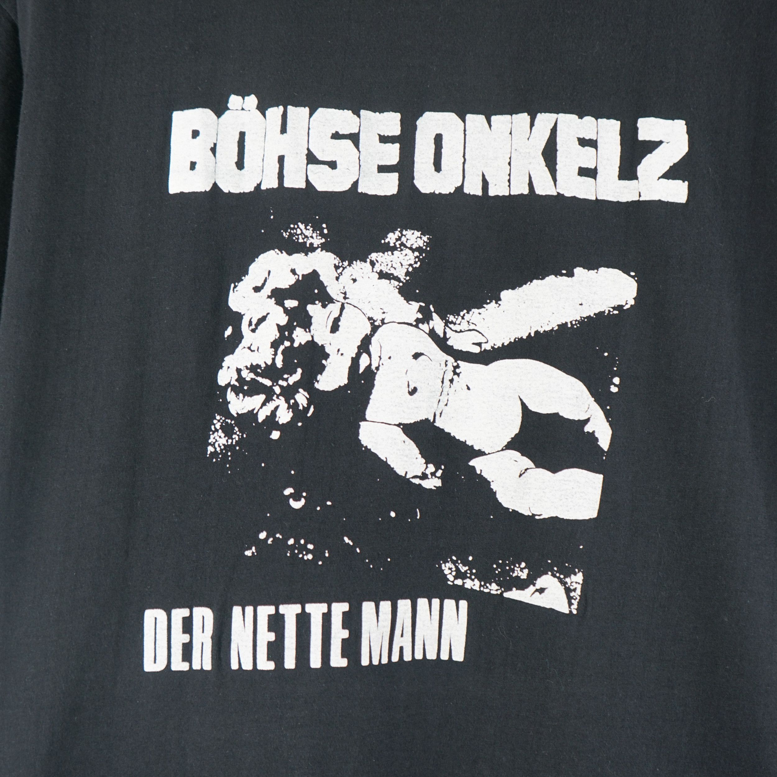Band Tees × Vintage Vintage 1984 Böhse Onkelz T-Shirt Der nette Mann Size US L / EU 52-54 / 3 - 2 Thumbnail