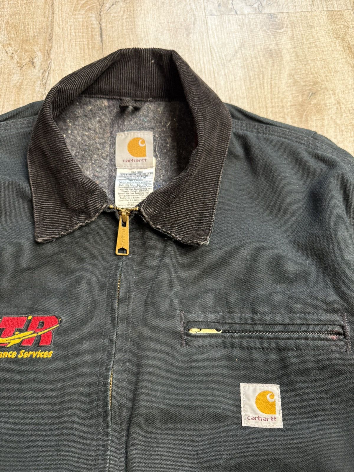 Carhartt Carhartt Detroit Jacket Black ATR Lime Maintenance Services Size US L / EU 52-54 / 3 - 13 Thumbnail