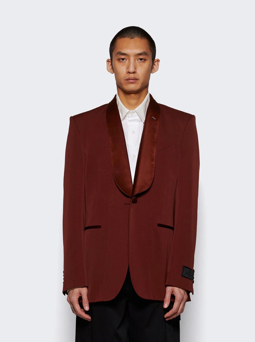 Givenchy o1mle0426 SB Shawl Jacket in Dark Rust Size US L / EU 52-54 / 3 - 2 Thumbnail