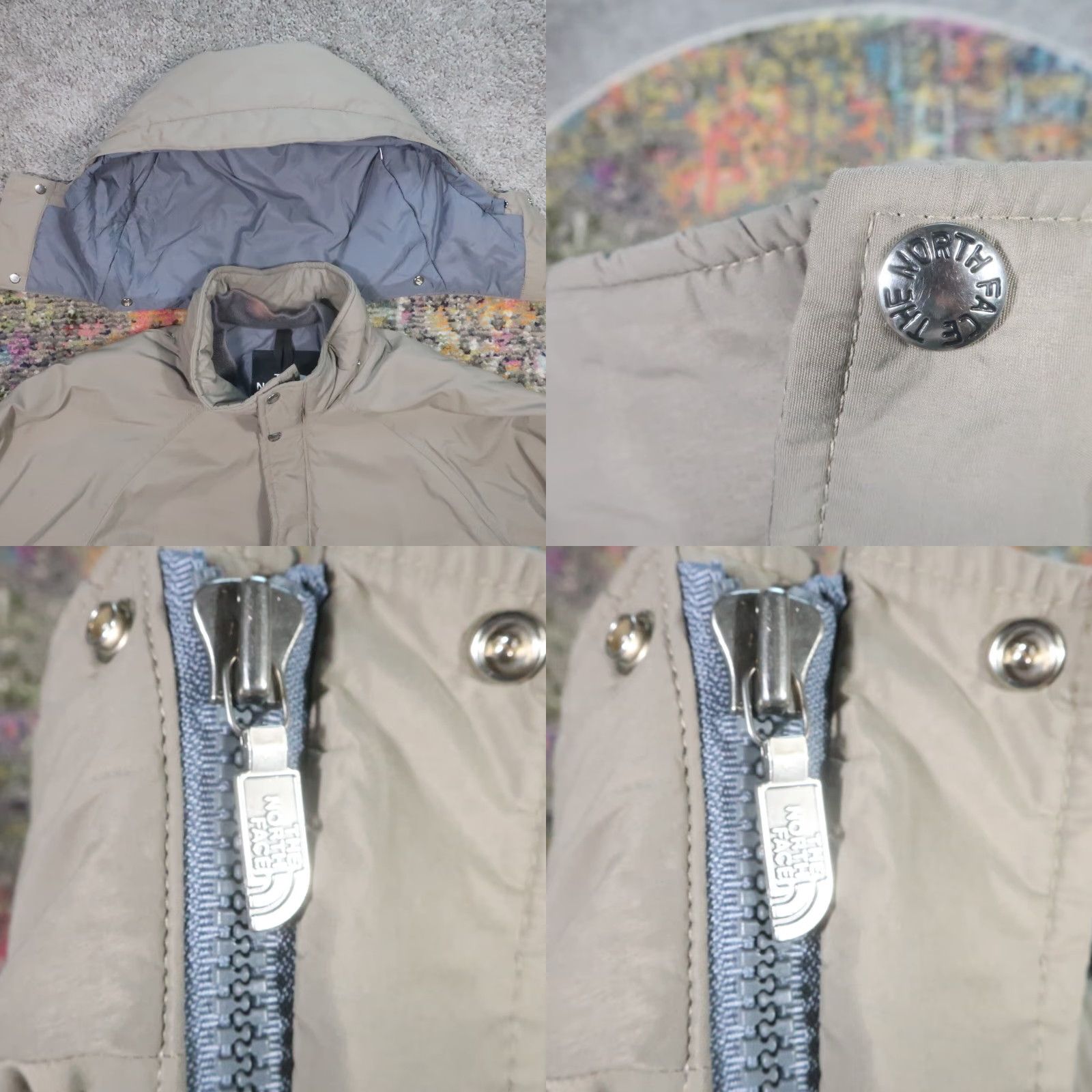 The North Face VINTAGE The North Face Parka Jacket L USA 90s Government Issue Removable Hood Beige Nylon Canvas Zip Snap Mens Reg Large Hooded Size US L / EU 52-54 / 3 - 8 Thumbnail