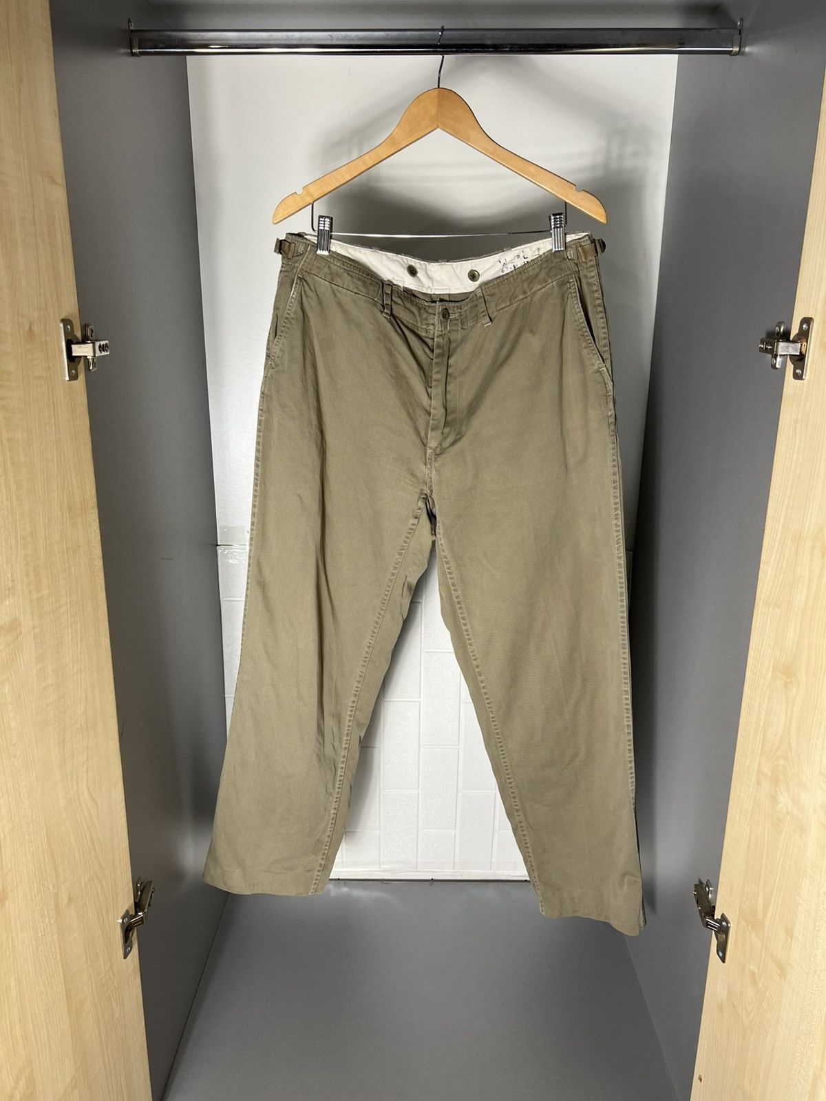 Polo Ralph Lauren VINTAGE POLO RALPH LAUREN MILITARY CHINO PANTS CASUAL 90s Size US 36 / EU 52 - 1 Thumbnail