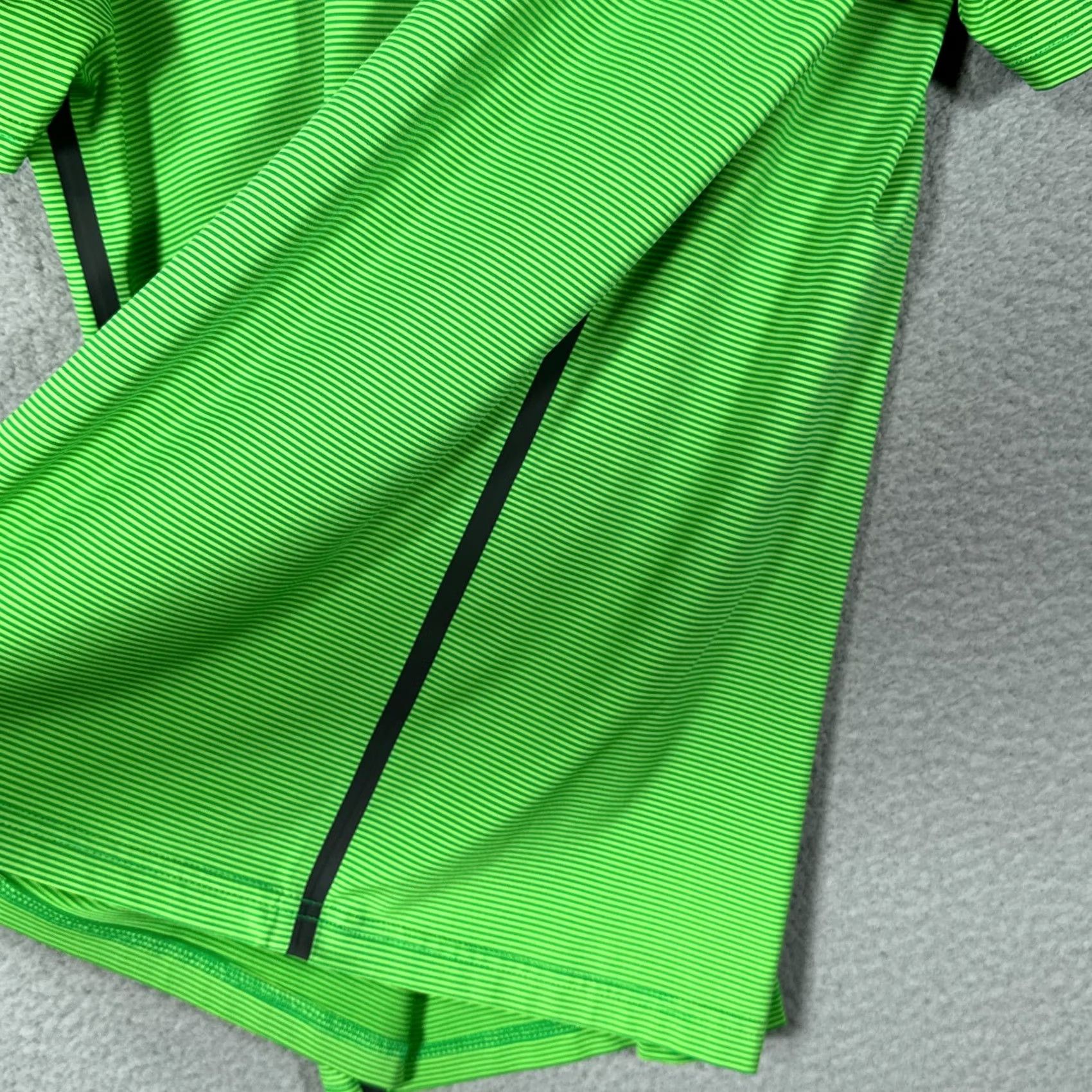 G/FORE G/FORE Polo Shirt Mens L Green Feeder Striped Golf Performance Top Size US L / EU 52-54 / 3 - 5 Thumbnail