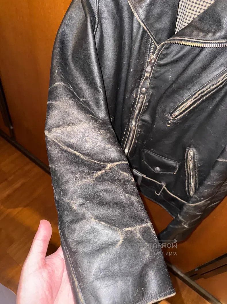 Schott Schott Cable-stayed locomotive leather coat PER70 Size US M / EU 48-50 / 2 - 4 Thumbnail