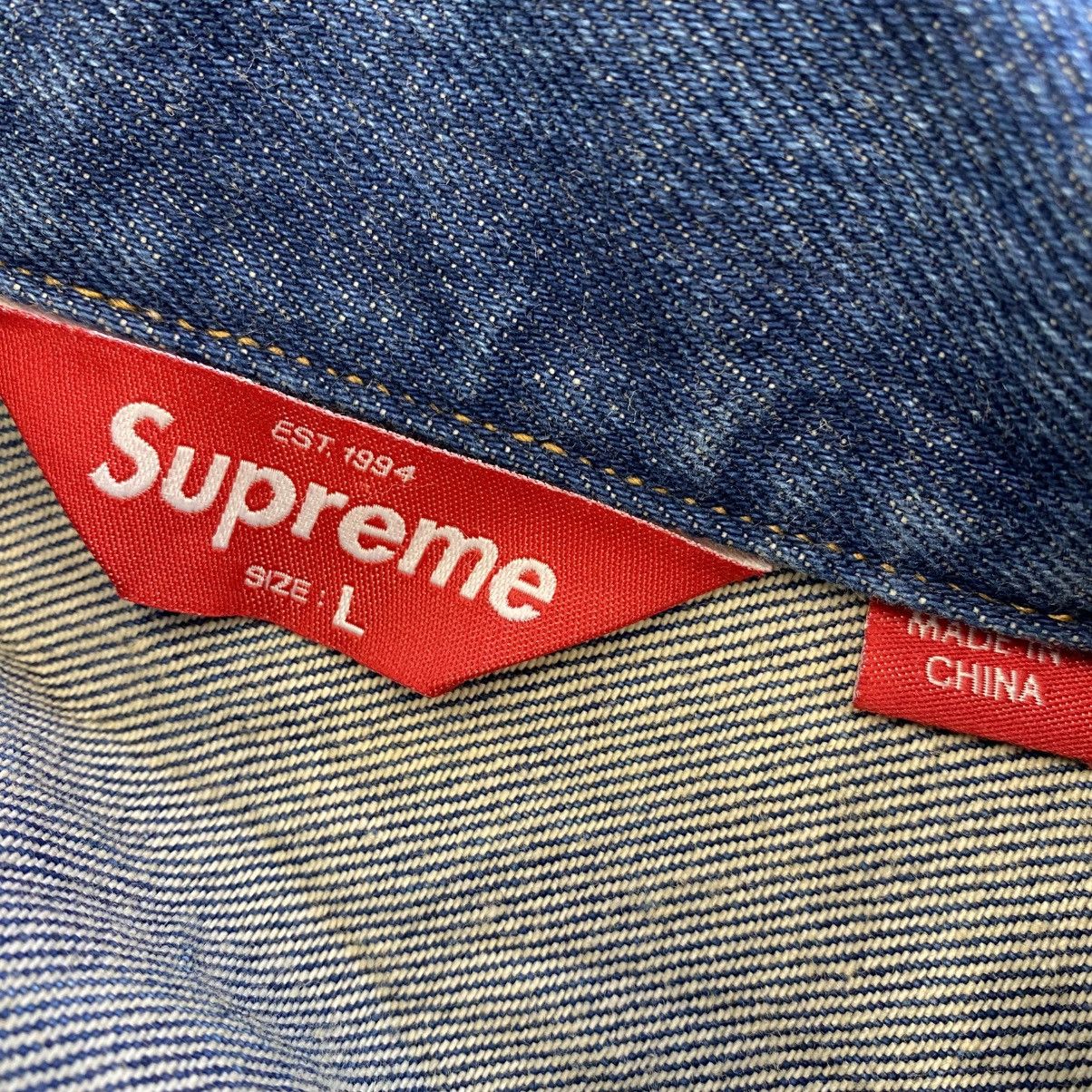 Supreme Supreme Bleach Denim Jacket Size US L / EU 52-54 / 3 - 5 Thumbnail