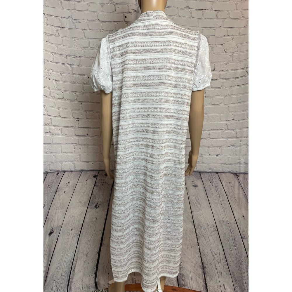 Calvin Klein Calvin Klein Knit Stripes Mélange Vest Duster One Size Size ONE SIZE - 5 Thumbnail