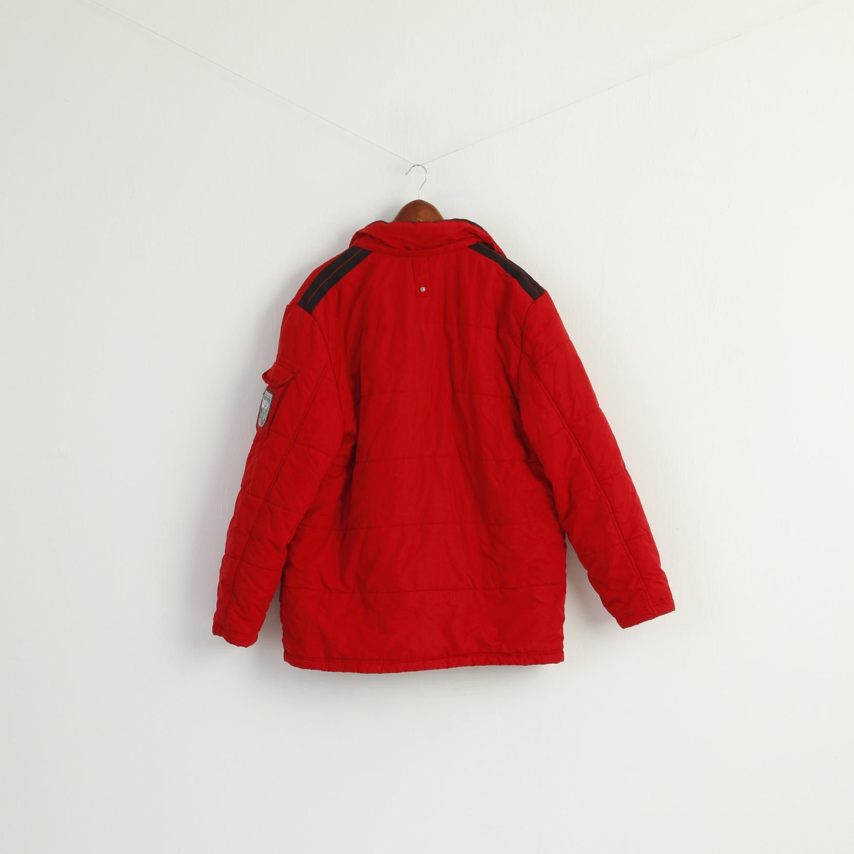 Vintage John Bradley Men 54 L Jacket Red Padded 9005 Size US L / EU 52-54 / 3 - 7 Thumbnail