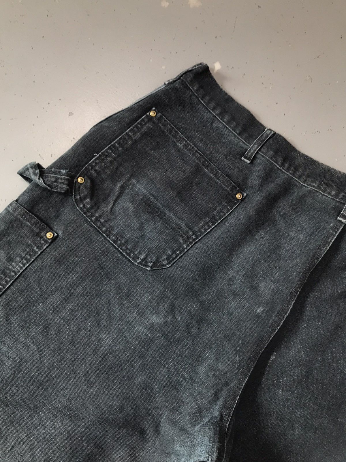 Carhartt Vintage Carhartt B01 BLK double knee denim workwear 46x29 Size US 44 / EU 60 - 15 Thumbnail
