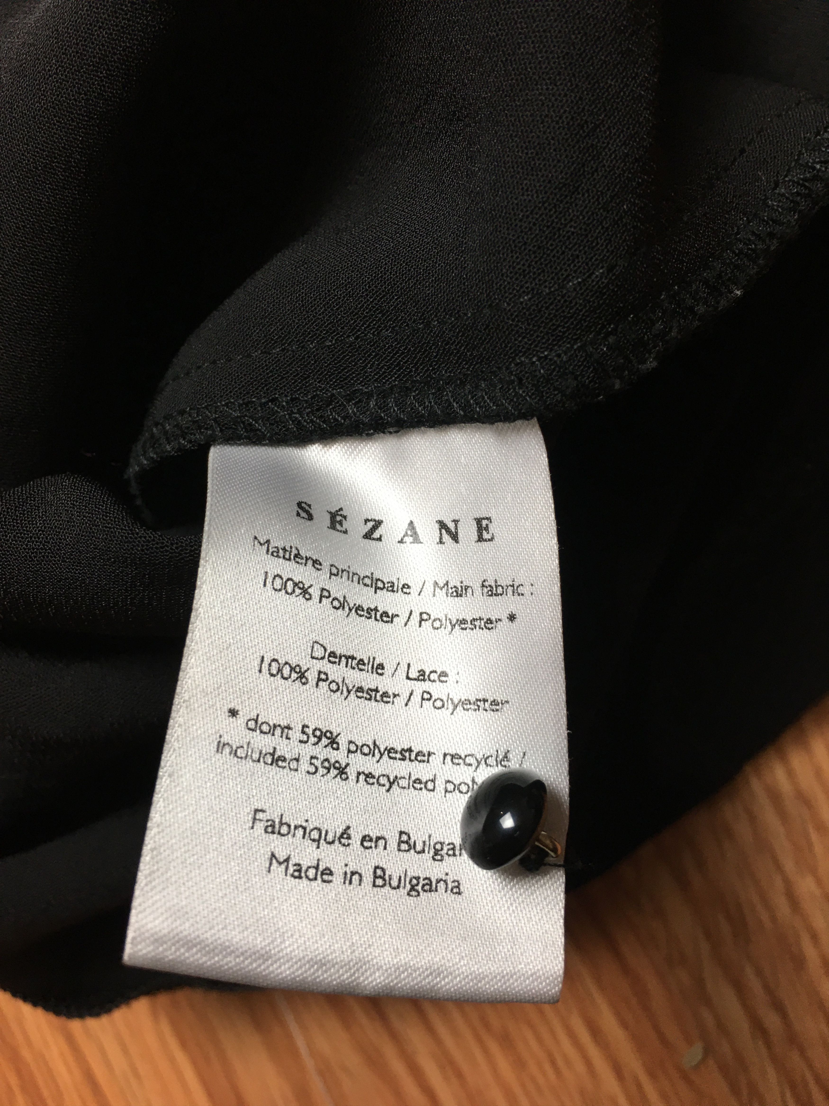 Sezane Sezane Perle Black Design Dress Size EU 34 Size XS / US 0-2 / IT 36-38 - 11 Thumbnail