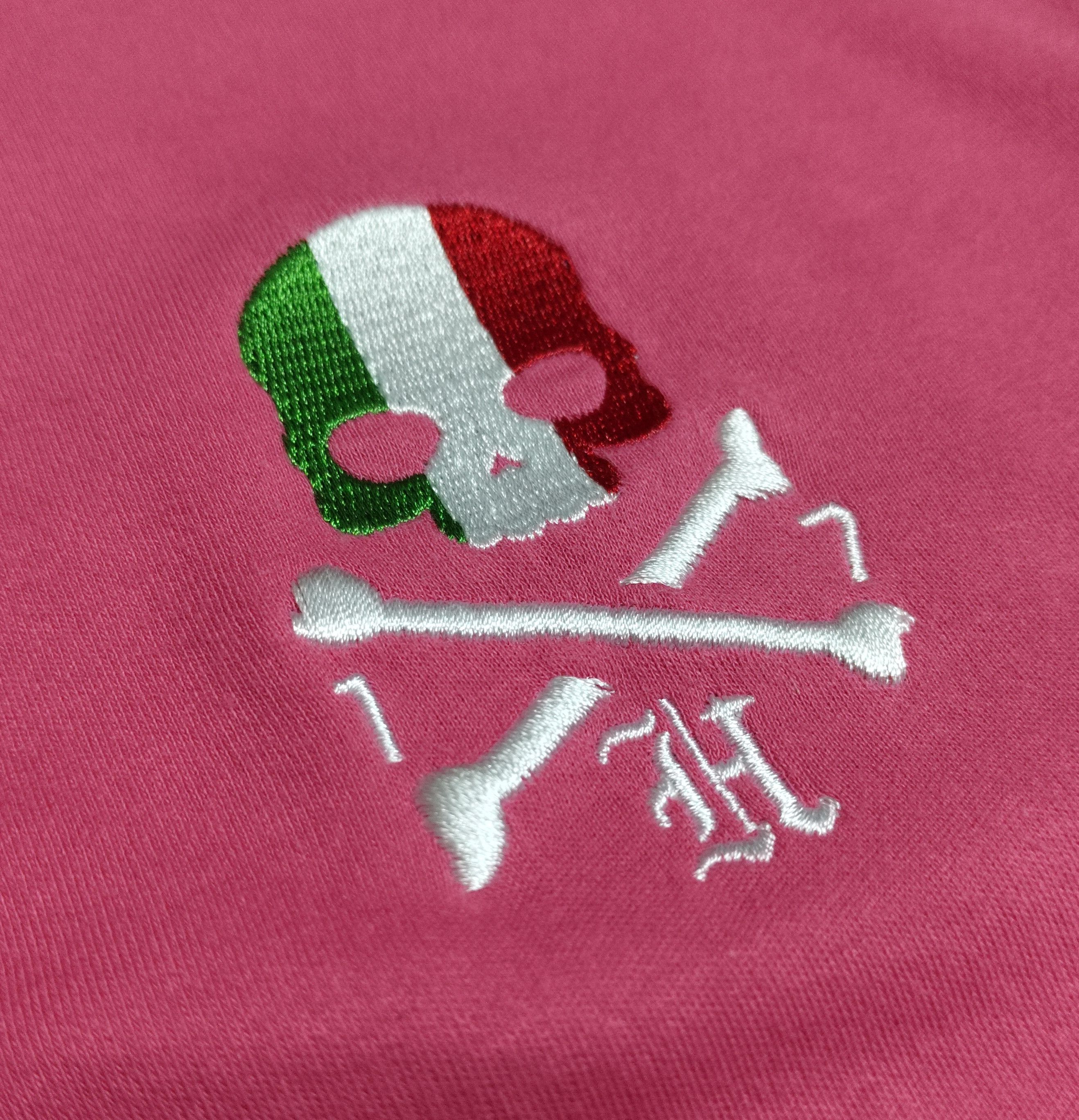 HYDROGEN Hydrogen Skull Logo Long sleeve Polo Shirt Size US L / EU 52-54 / 3 - 4 Thumbnail