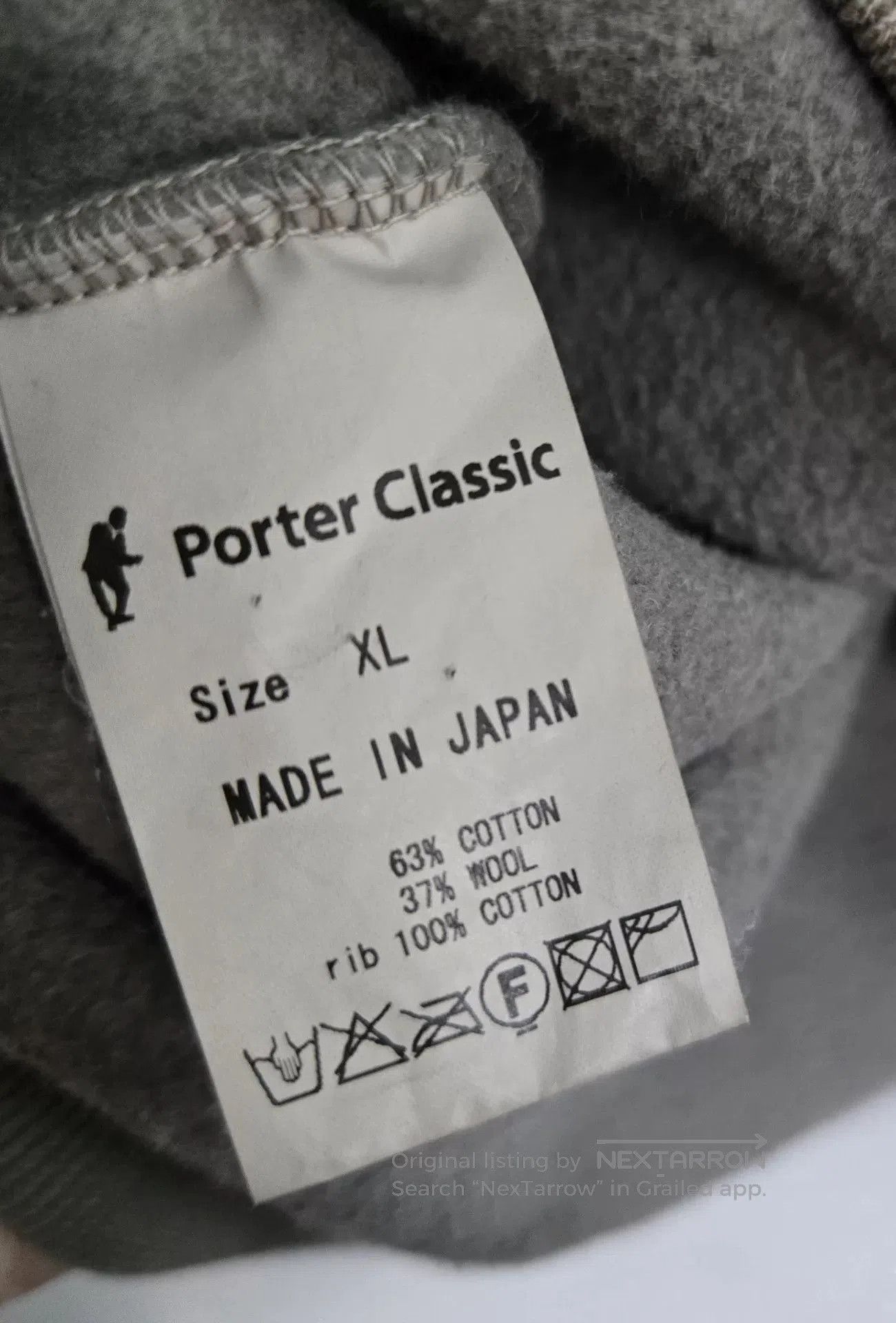 Porter Classic Gray Wool Turtleneck Sweatshirt. Size US XL / EU 56 / 4 - 5 Thumbnail