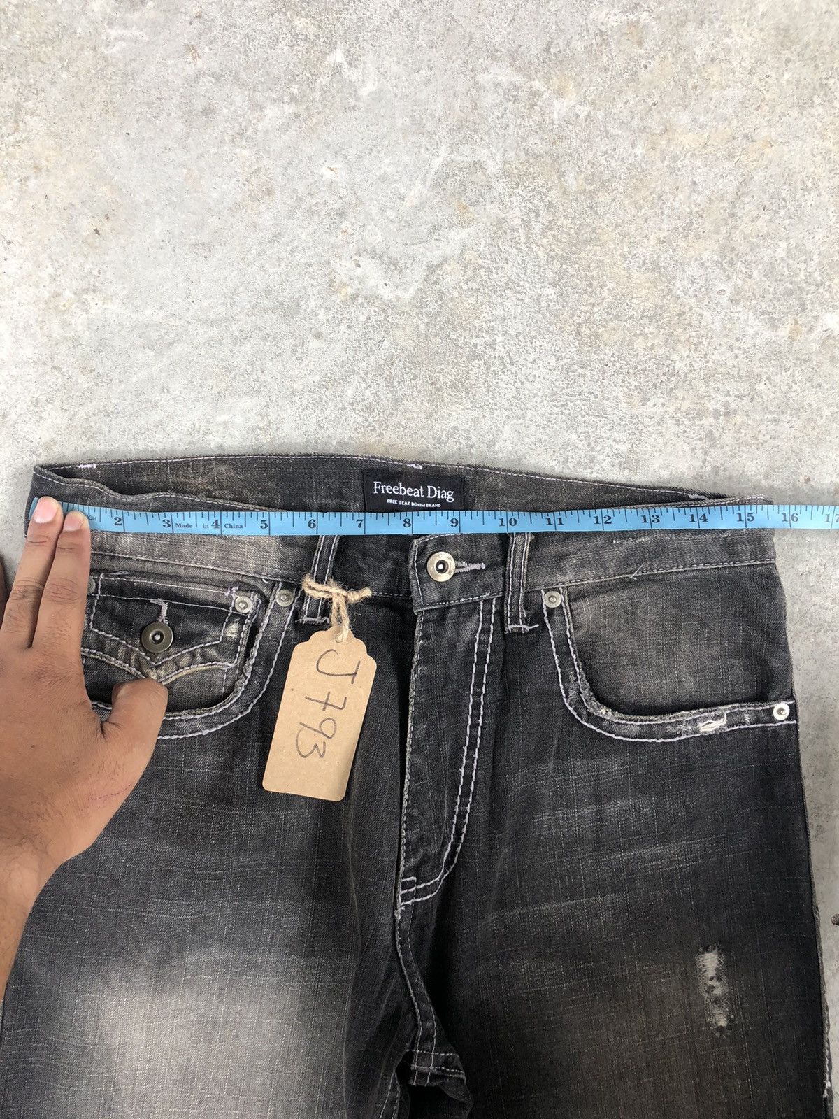 If Six Was Nine Japanese Freebeat Flared Jeans Distressed Jeans Size US 31 - 17 Thumbnail