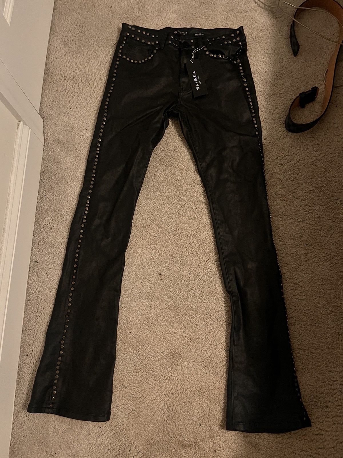Waimea Waimea leather flared jeans Size US 30 / EU 46 - 2 Thumbnail