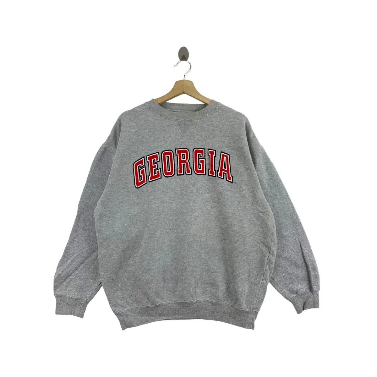 Vintage Vtg GEORGIA UNIVERSITY COLLEGIATE Embroidered Sweatshirt Size L / US 10 / IT 46 - 1 Thumbnail