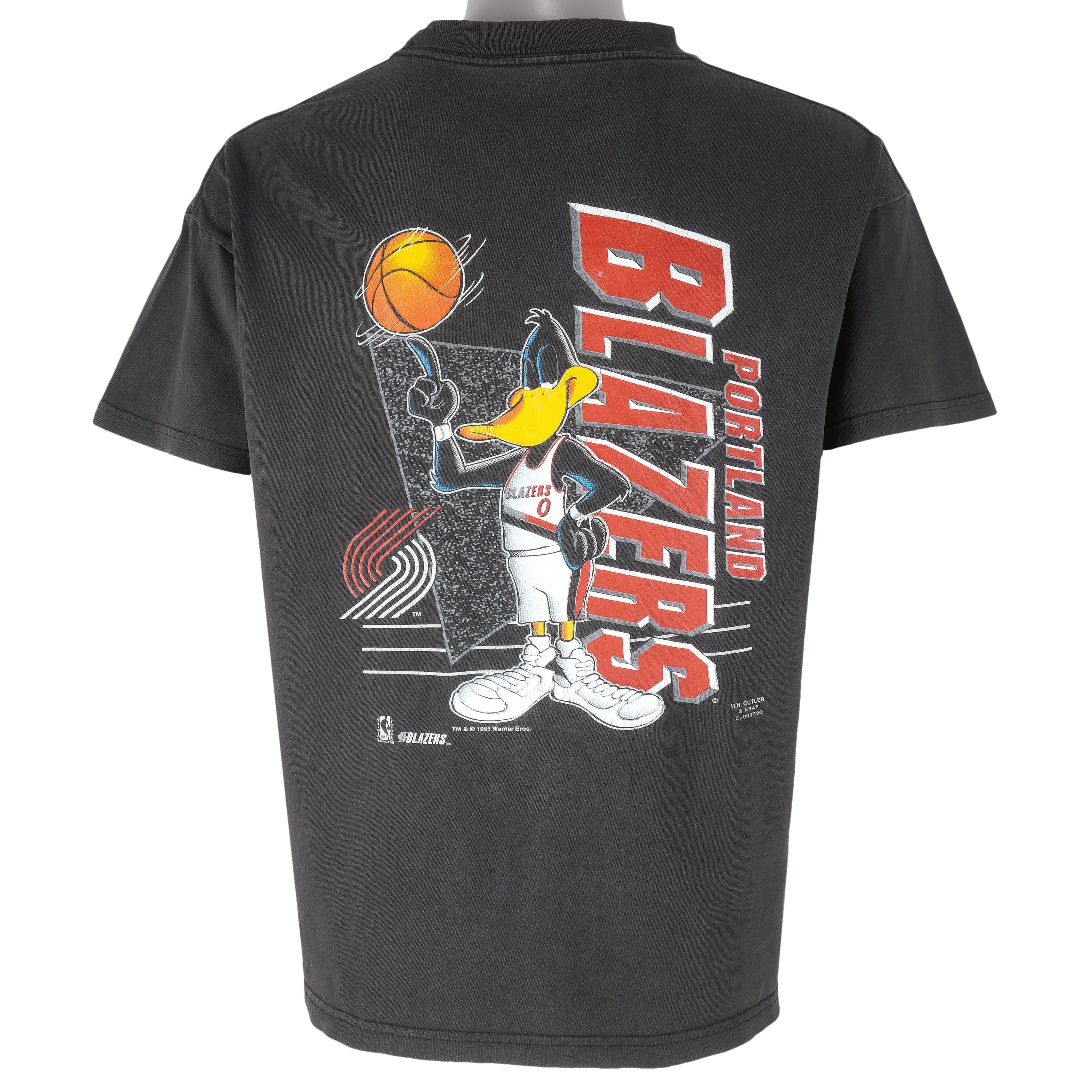 NBA Portland Trail Blazers X Looney Daffy Duck T-Shirt 1995 Size US S / EU 44-46 / 1 - 1 Thumbnail