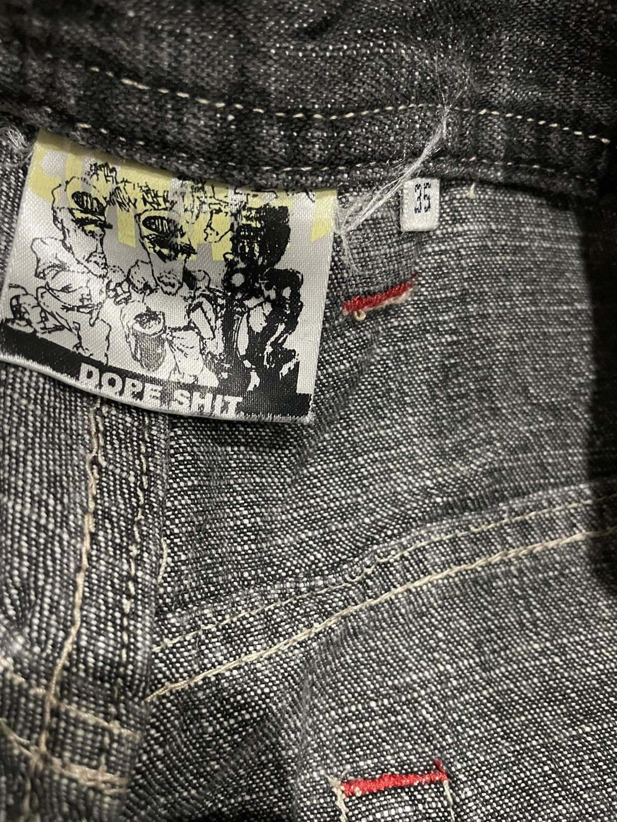 Hook-Ups Rare 90s Dope Shit Conart Skate Waxed Shorts Size US 34 / EU 50 - 15 Thumbnail