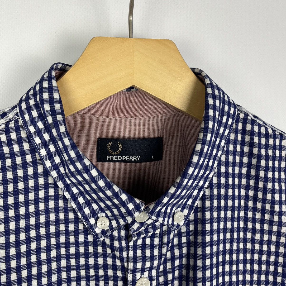 Fred Perry Fred Perry Shirt Short Sleeve Checkered pocket 90’s old Size US L / EU 52-54 / 3 - 3 Thumbnail