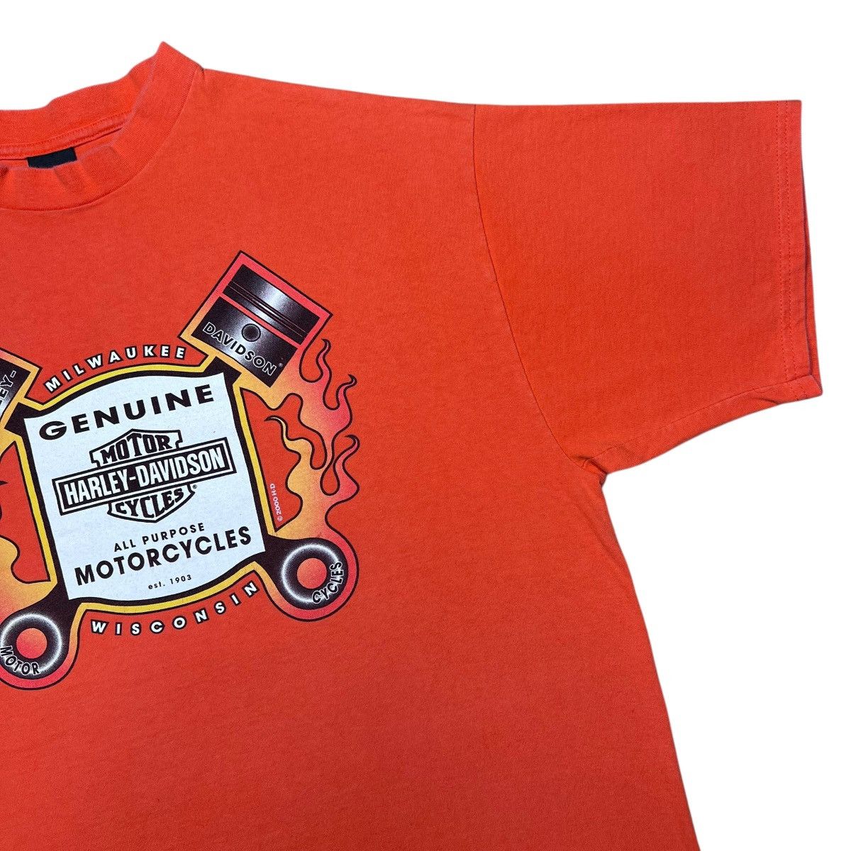 Harley Davidson × Vintage 2000s Harley Davidson Motorcycles Grand Junction Graphic Tee Size US XXL / EU 58 / 5 - 7 Thumbnail