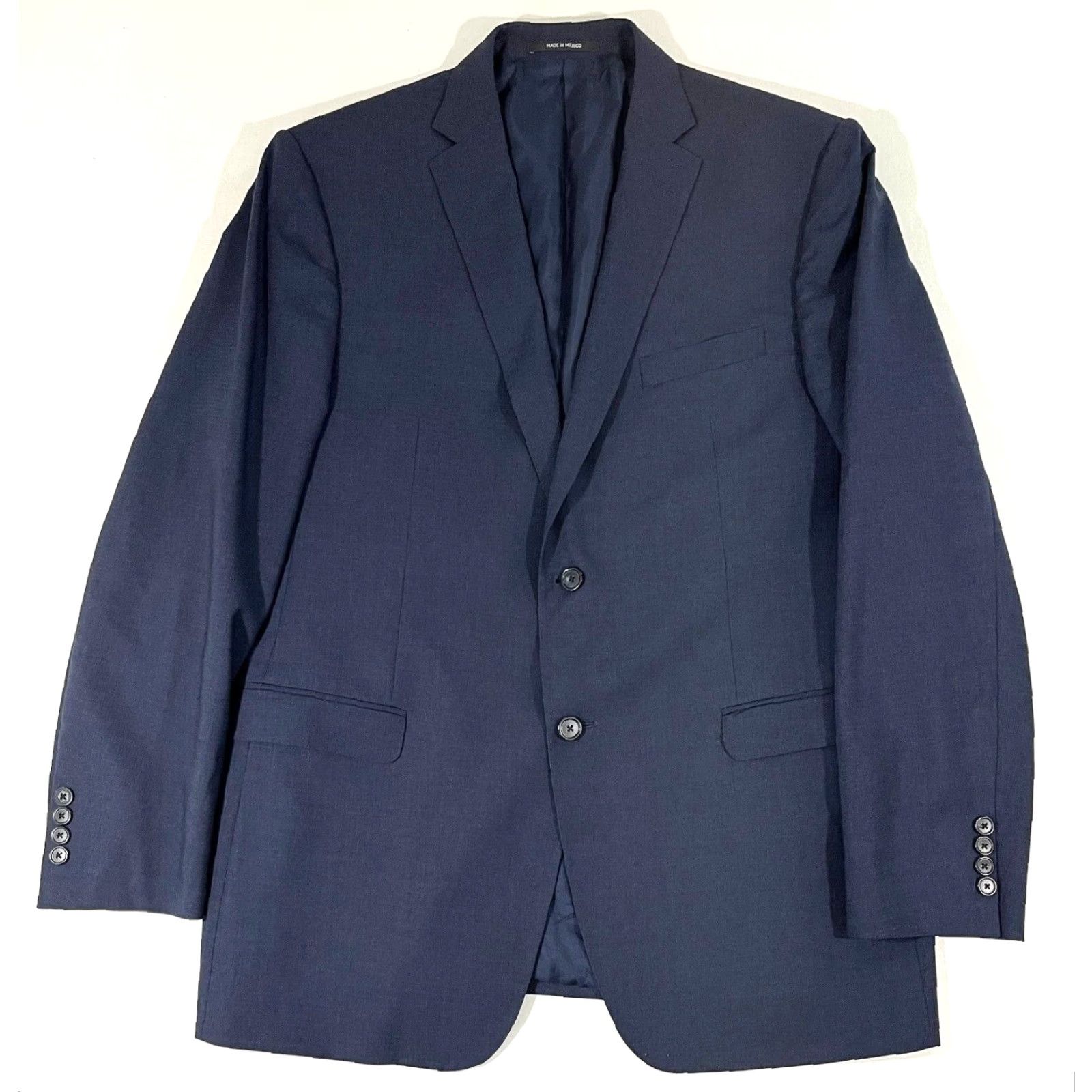 Ermenegildo Zegna Z Zegna Men’s Wool Suit Jacket Navy 44R IT 54R Single-Breasted Two-Button Vintage (Pre-owned) Mens Size 42R - 2 Thumbnail