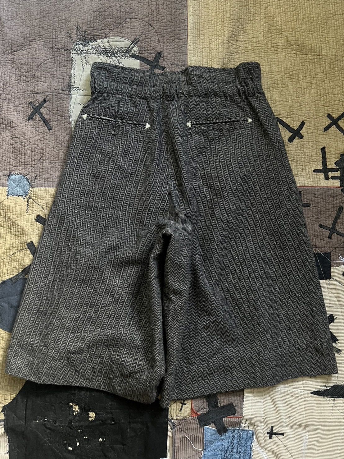 Vintage Vintage 80-90s Wool Short Pants Size US 32 / EU 48 - 4 Thumbnail