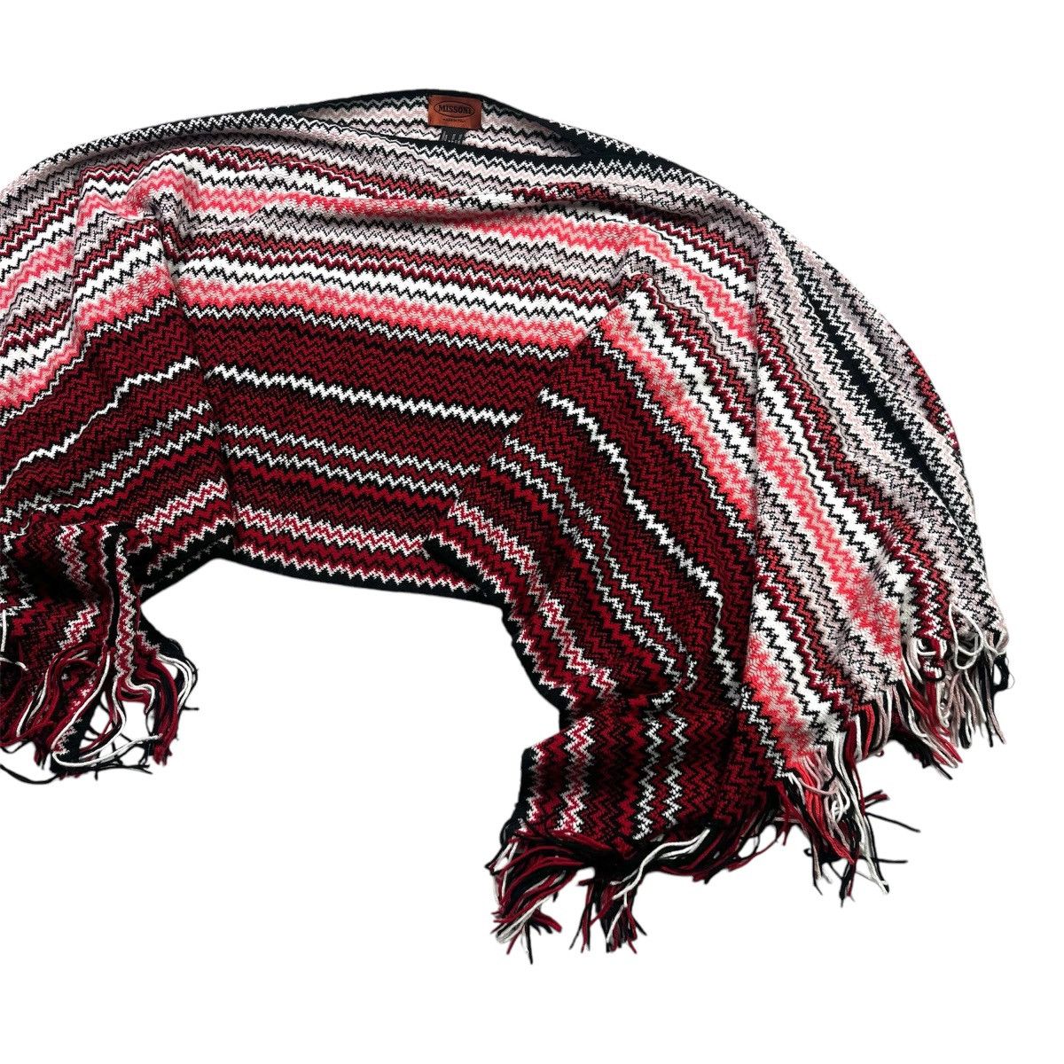 Missoni × Vintage Missoni Vintage Made in Italy Poncho Wool & Arcylic Woven Size ONE SIZE - 3 Thumbnail