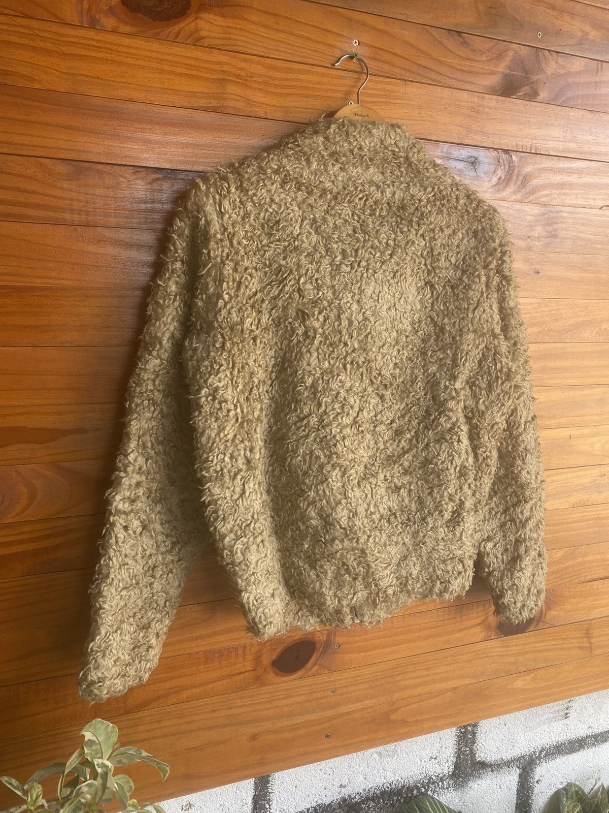 Issey Miyake Vintage Tsumori Chisato Curly Fleece Jacket Beige Japanese Size US M / EU 48-50 / 2 - 9 Thumbnail