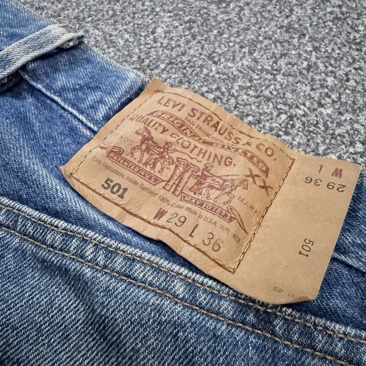 Levi's Vintage Clothing 🇺🇸 Vintage 1995 Levis 501 Made in Usa Distressed Dirty Washed Size US 29 - 9 Thumbnail