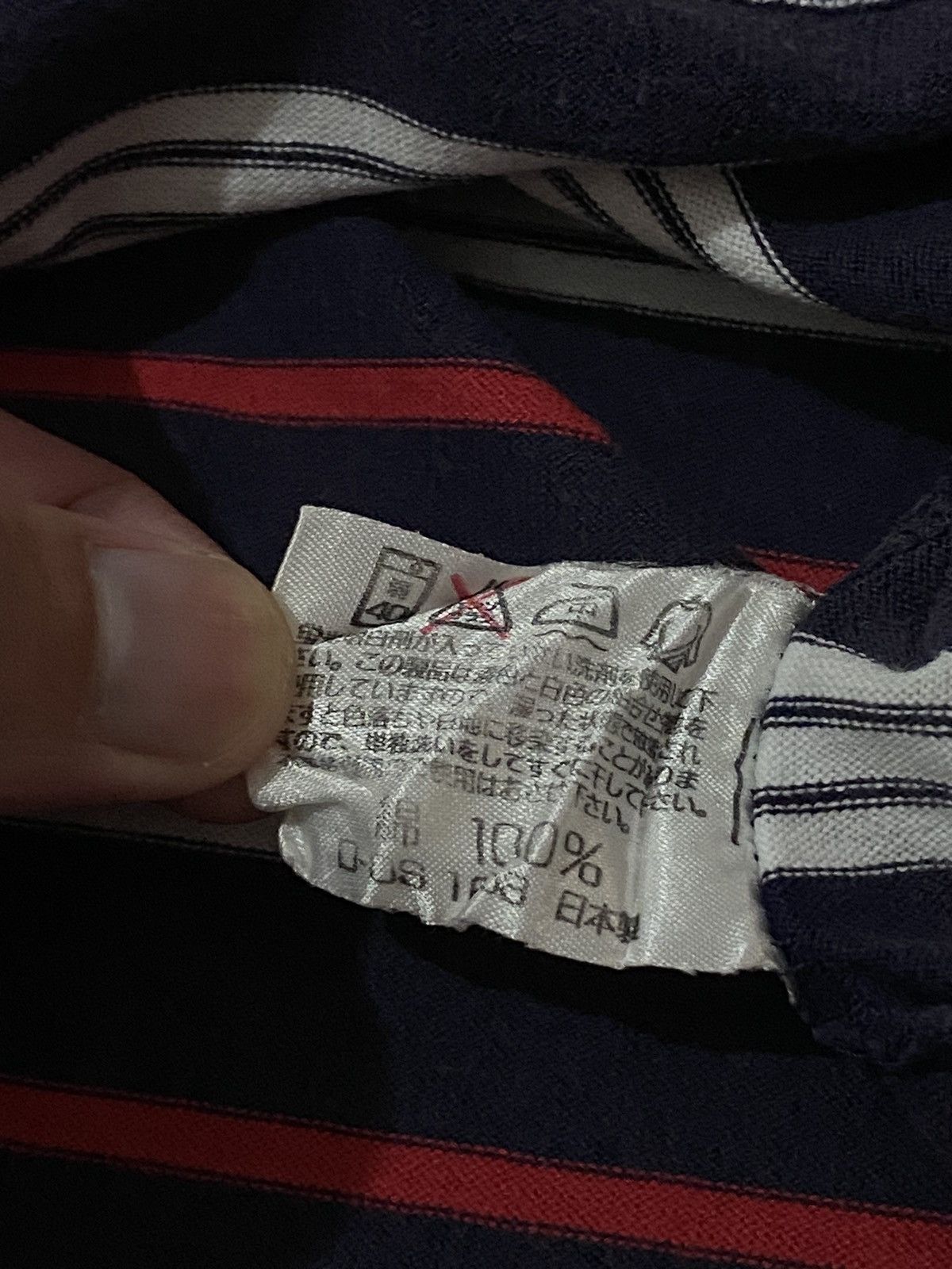 Japanese Brand × U.S. Polo Assn. U.S.POLO ASSOCIATION STRIPES HOODIE SHORT SLEEVES Size US M / EU 48-50 / 2 - 11 Thumbnail