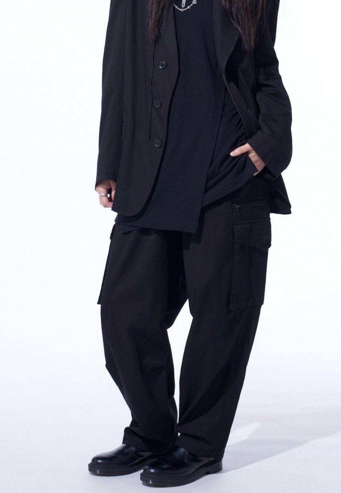 Yohji Yamamoto Yohji Syte Cotton Twill Knee Tuck Cargo Pants Size US 32 / EU 48 - 6 Thumbnail