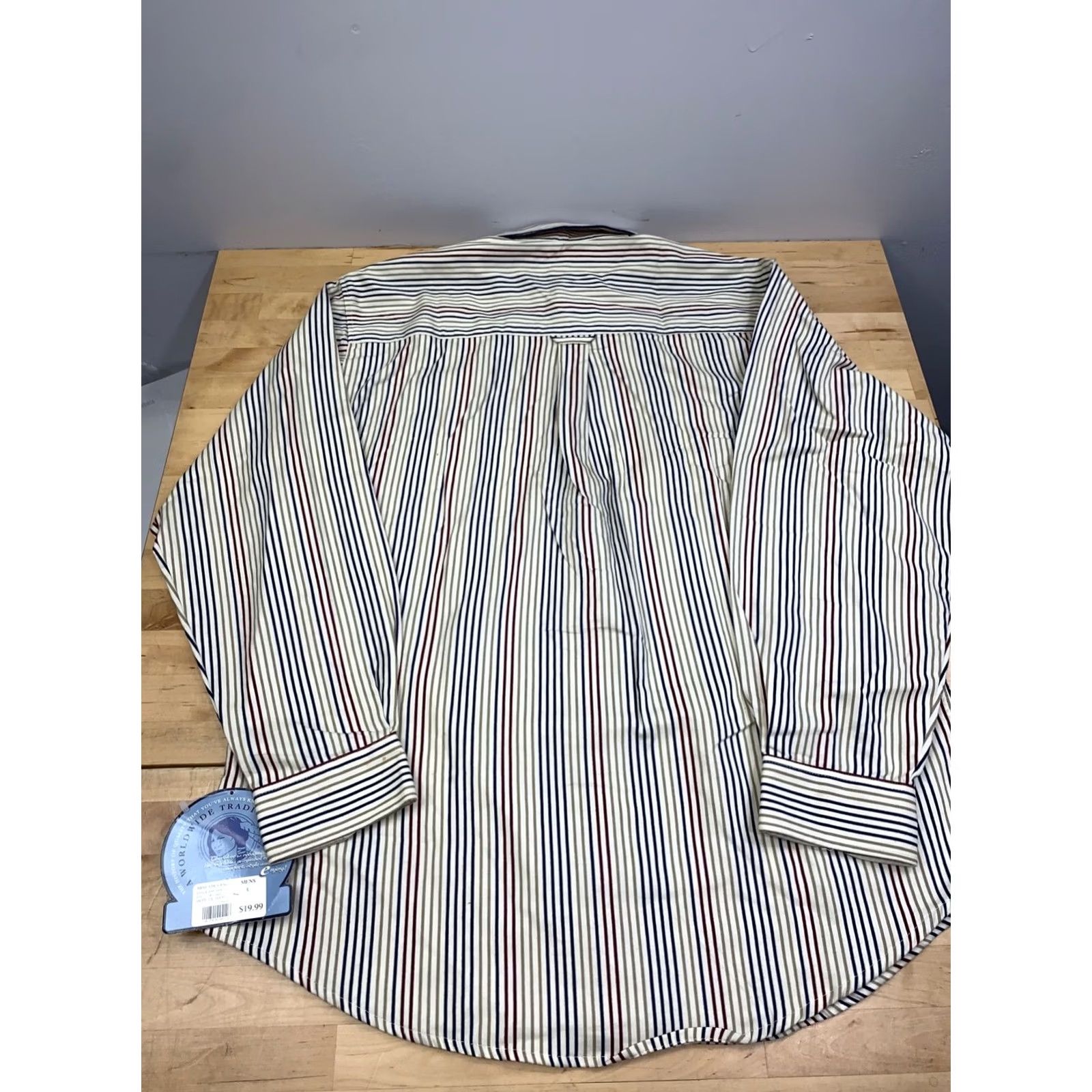 Cherokee VINTAGE Cherokee Button-Up Shirt Men L Striped Long Sleeve Casual Shirt Size US L / EU 52-54 / 3 - 6 Thumbnail