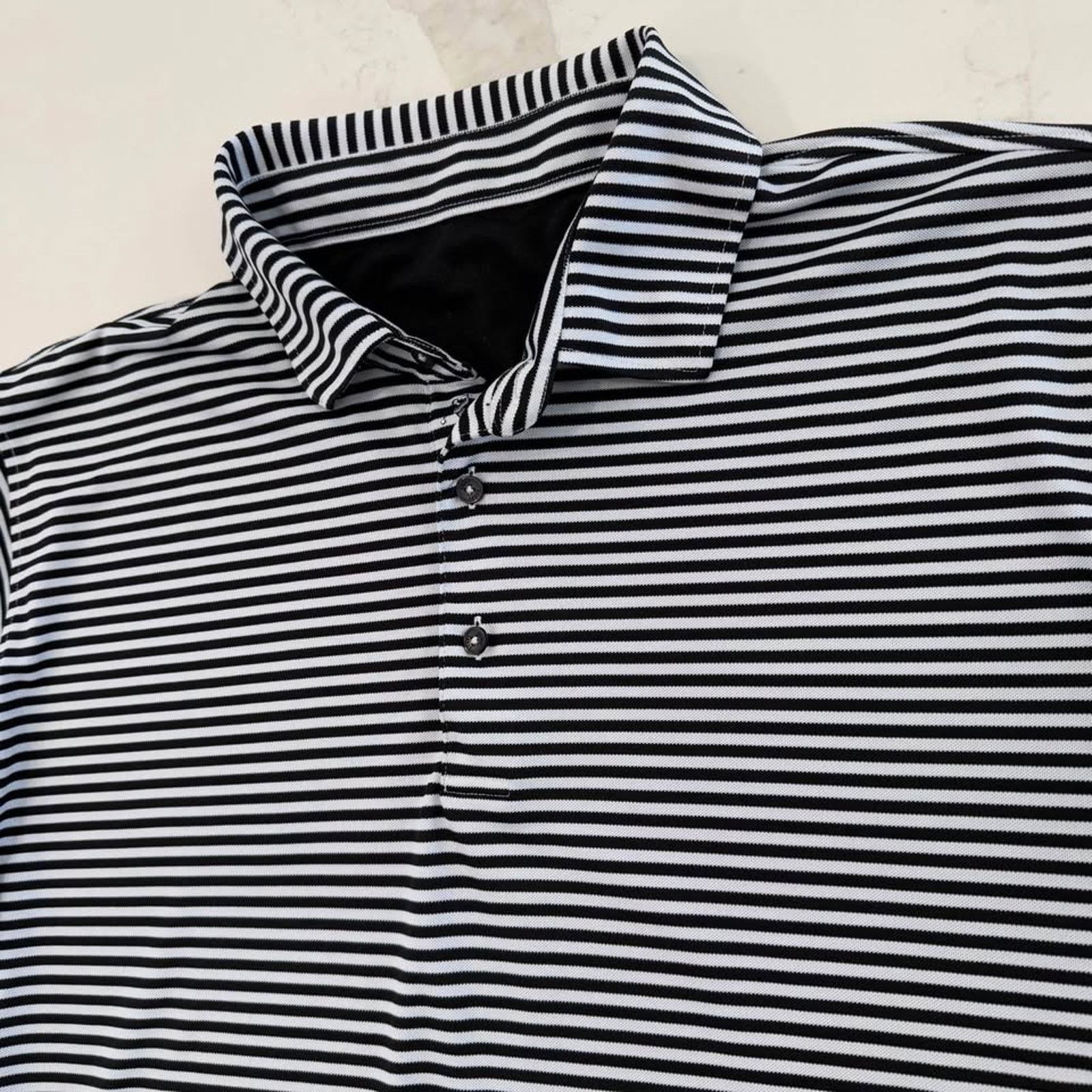 Bobby Jones Bobby Jones Short Sleeve Golf Polo Shirt Men XXL Black/White Size US XXL / EU 58 / 5 - 2 Thumbnail