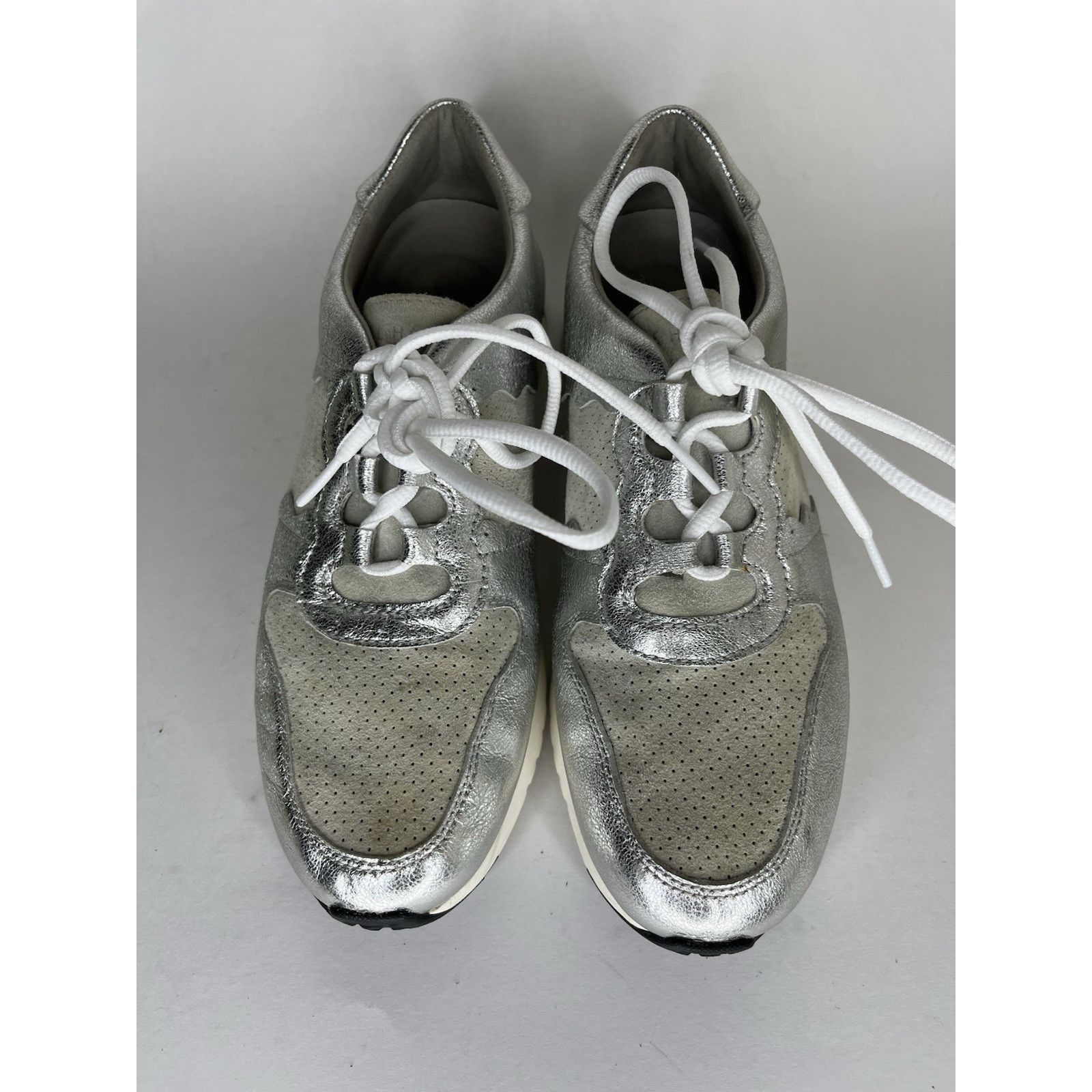 Cole Haan Cole Haan Grand Pro Silver Casual Lace Up Sneakers Shoes Wom Size US 9 / IT 39 - 2 Thumbnail