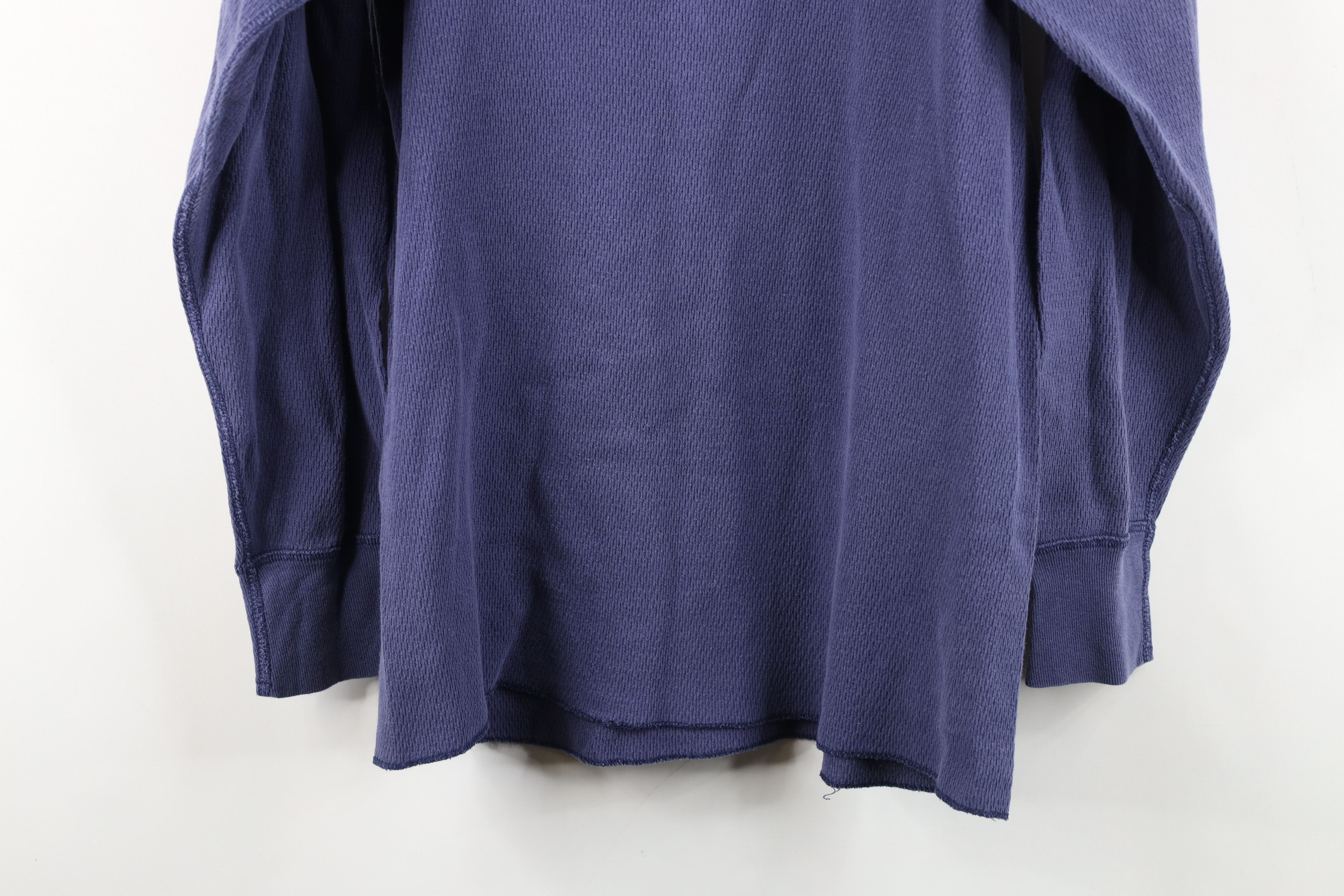 Vintage Vintage 90s Streetwear Waffle Knit Long Sleeve T-Shirt USA Size US XL / EU 56 / 4 - 12 Thumbnail