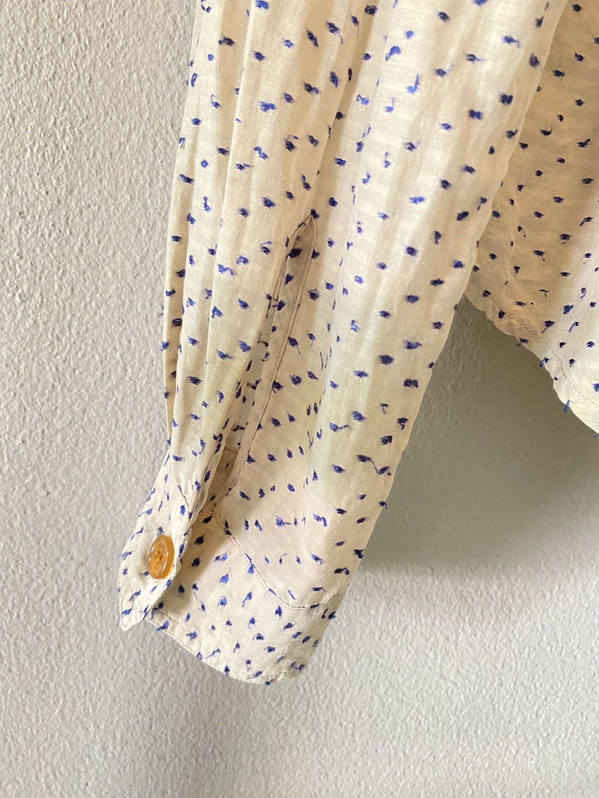 Vivienne Westwood Curve Button Center Line Dots Shirt