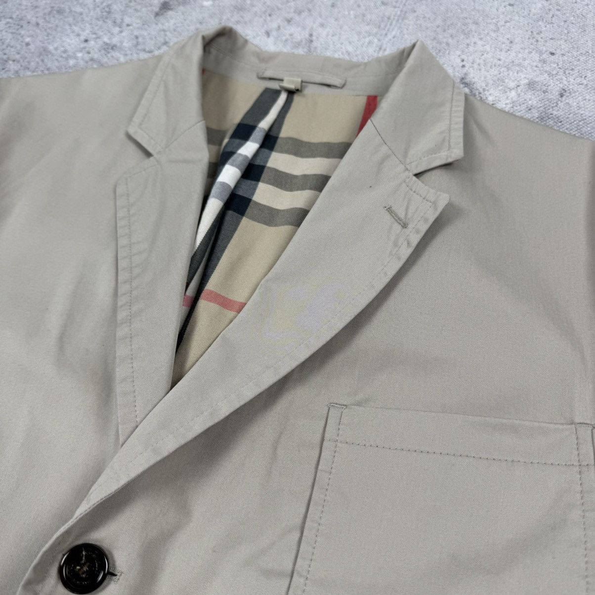 Burberry Burberry Beige Nova Check Blazer Jacket Size 54R - 6 Thumbnail
