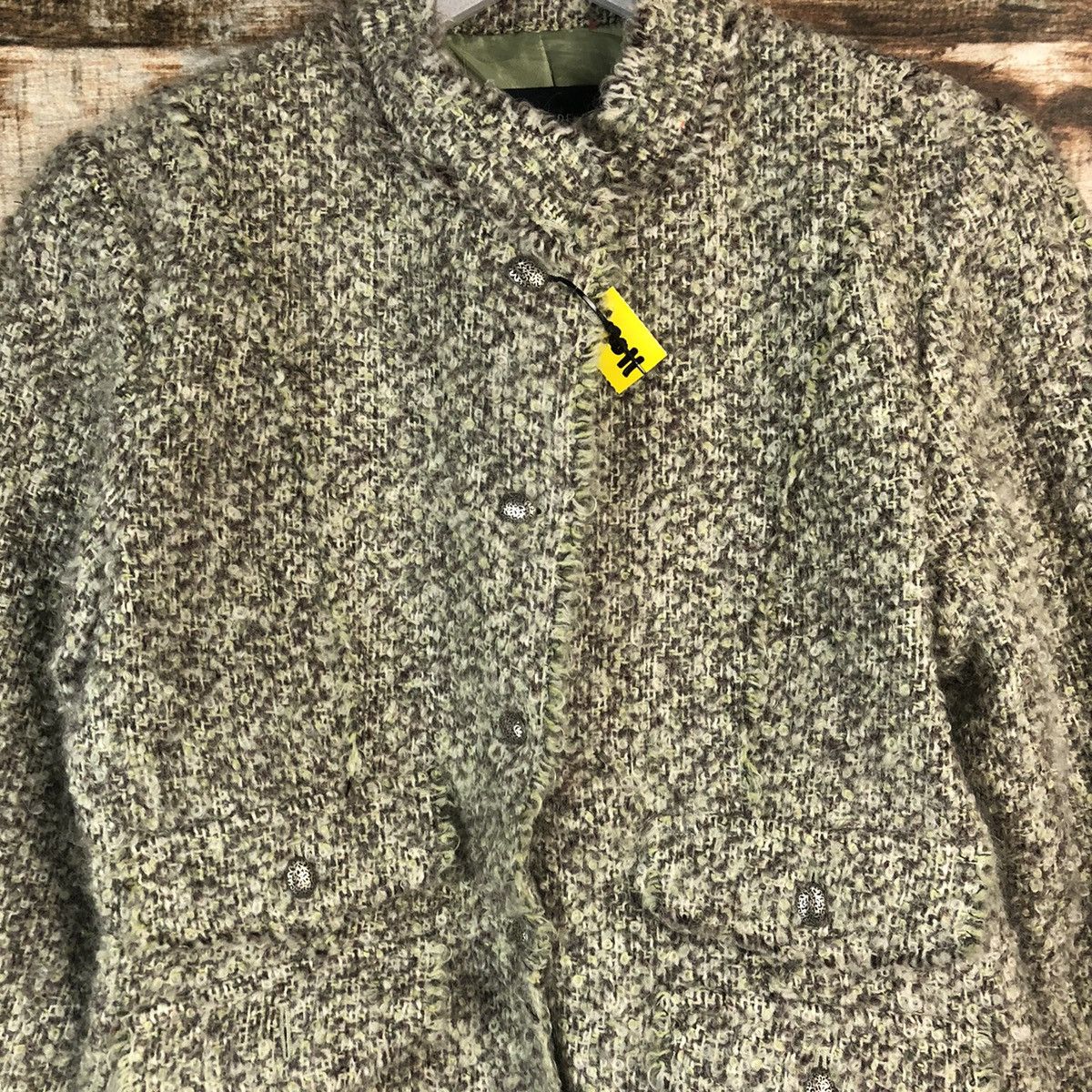 Japanese Brand Eterno Bellezza italy Green Cardigan Knitwear #A2011 Size XS / US 0-2 / IT 36-38 - 5 Thumbnail