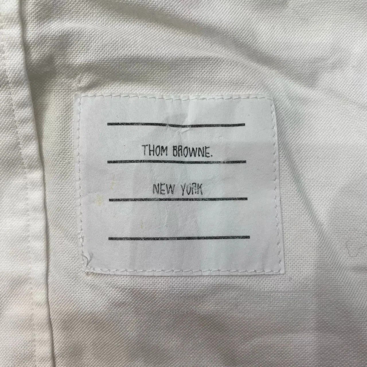 Thom Browne Thom Browne Long Sleeve White Shirt. Size US M / EU 48-50 / 2 - 6 Thumbnail