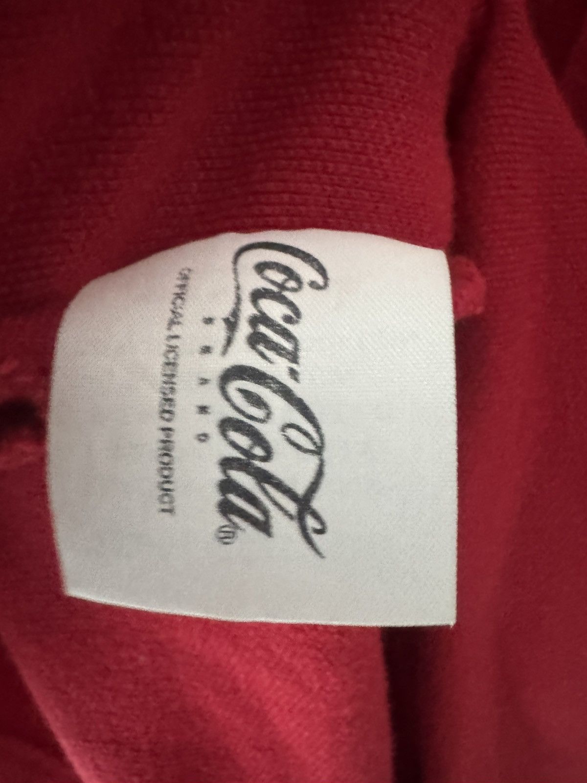 Coca Cola Coca Cola Red Polo Shirt with White Coke Bottle Logo Cotton Size US XXL / EU 58 / 5 - 4 Thumbnail